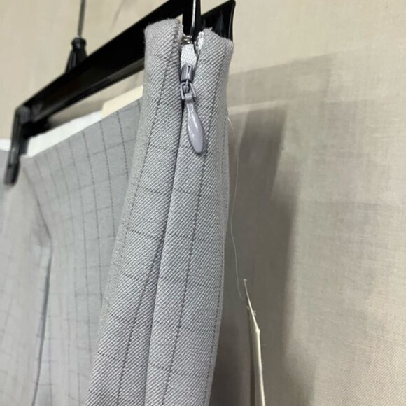 A New Day Women’s 4R Gray Check Side Zip Skinny Ankle Pants High Rise Career - Picture 4 of 10